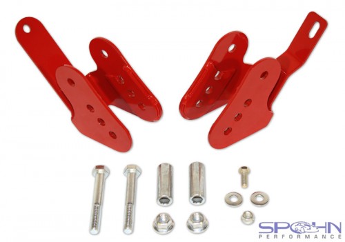 2005-2011 Mustang Rear Lower Control Arm Relocation Brackets 2005-2011 Mustang Rear Lower Control Arm Relocation Brackets