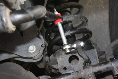 Front Sway Bar End Links Installed | 2003-2011 Dodge Ram 4x4 2500 & 3500