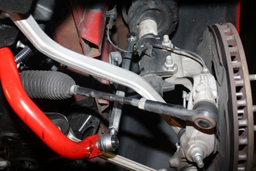 Pontiac G8 Front Sway Bar End Link Installed Pontiac G8 Front Sway Bar End Link Installed